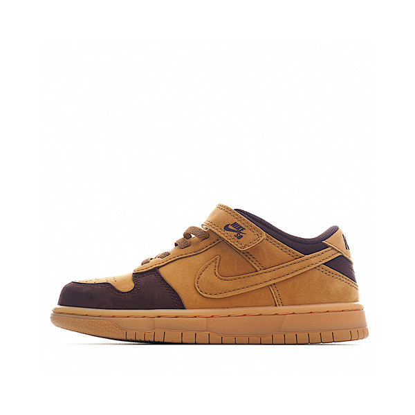 Youth Running Weapon SB Dunk Brown Shoes 019
